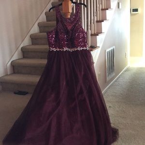 Plus size prom dress